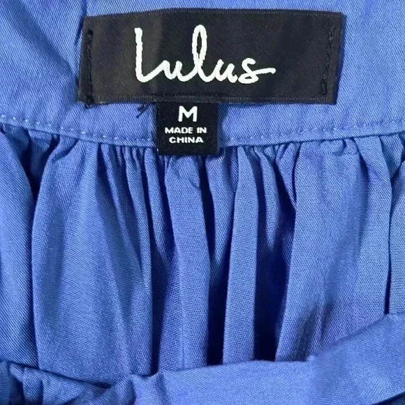 Lulu's Magical Movement Periwinkle Blue Wrap Halter Neck Maxi Dress Size M - Picture 7 of 9